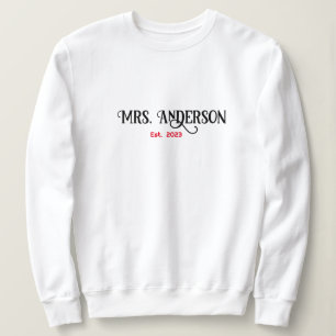 Personalised Gift for Bride, Bridal Shower Gift Sweatshirt