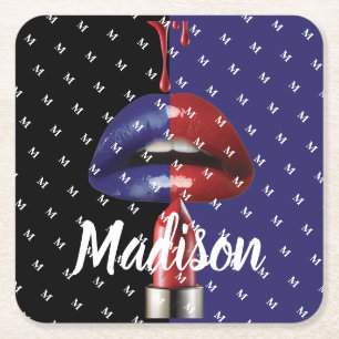 Personalised Gift for Bridesmaid, Wedding, Wife Square Paper Coaster