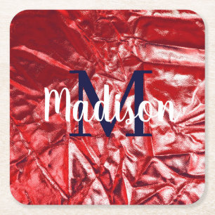 Personalised Gift for Bridesmaid, Wedding, Wife Square Paper Coaster