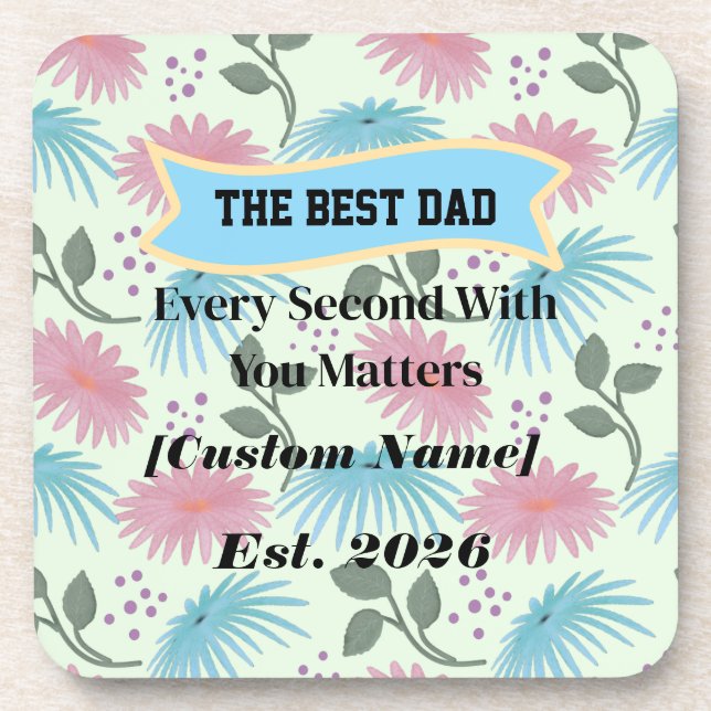  Personalised Gift for Dad Father's Day Gift  Coaster (Front)