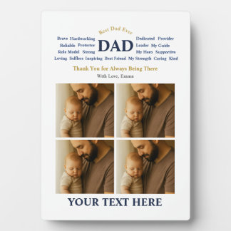 Personalised gift for dad plaque