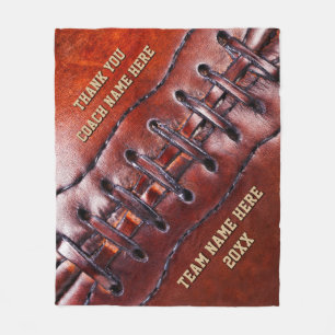 Personalised Gift for Football Coach, Blanket