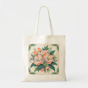 Personalised Gift For Grandma, Canvas Grandma Tote Bag