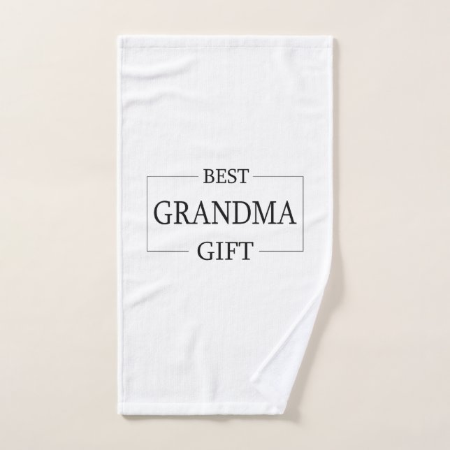 Personalised Gift For Grandma Grandmother Birthday Hand Towel (Hand Towel)