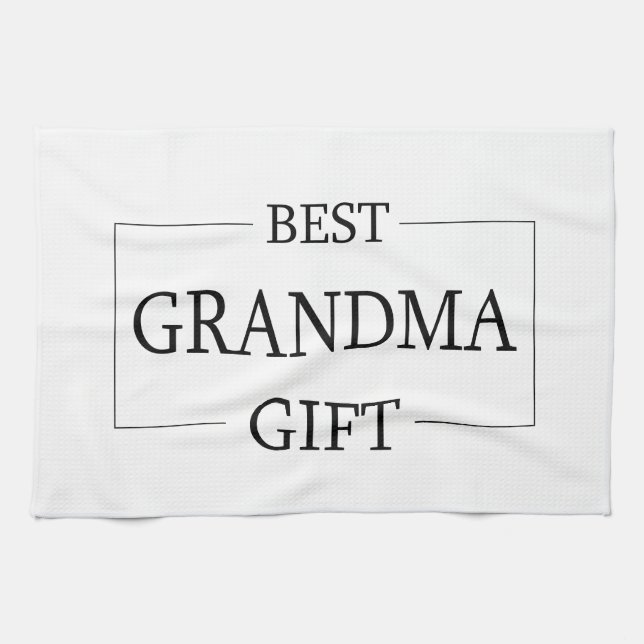 Personalised Gift For Grandma Grandmother Birthday Tea Towel (Horizontal)