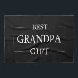 Personalised Gift For Grandpa Grandfather Birthday Tea Towel<br><div class="desc">You can customise it with your photo,  logo or with your text.  You can place them as you like on the customisation page. Modern,  unique,  simple,  or personal,  it's your choice.</div>