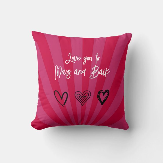 Personalised Gift for her Throw Pillow  (Front)