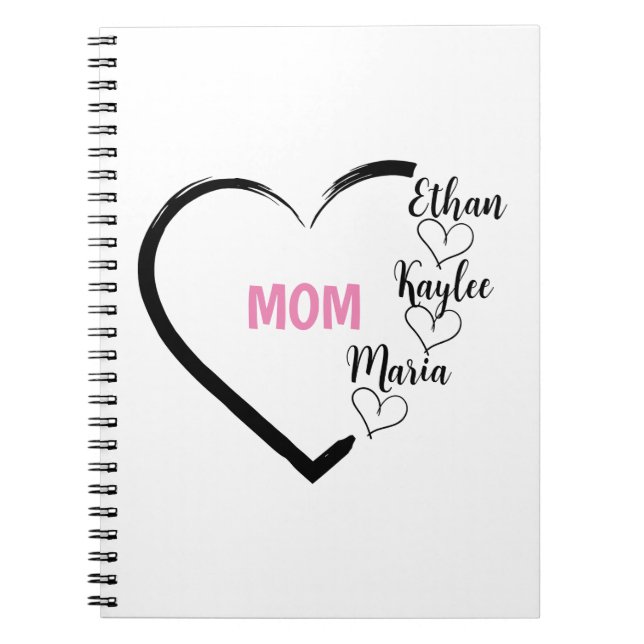 Personalised gift for Mum. Gift for Mother's Day Notebook (Front)