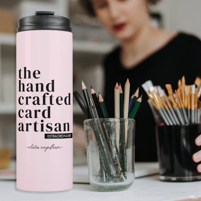 Personalised Gift for the Card Maker Paper Crafter Thermal Tumbler (Creator Uploaded)