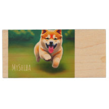 Personalised Gift Idea Cute Shiba USB