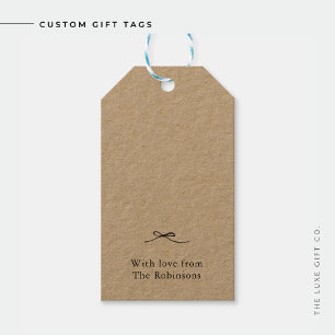 Personalised Gift Tags with Bow