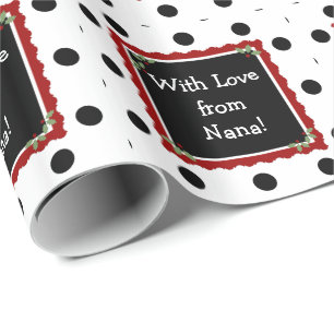 Personalised Gift Wrap, with love from Nana! Wrapping Paper