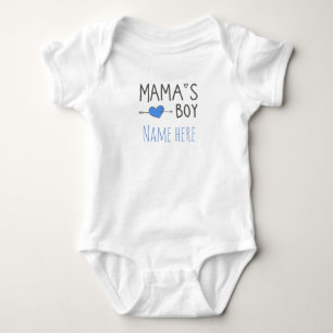 Personalised Gifts baby's name mama's boy Baby Bodysuit