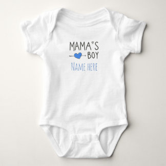 Personalised Gifts baby's name mama's boy Baby Bodysuit
