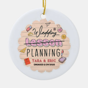 Personalised Gifts Couple Ornament, Wedding Planni Ceramic Tree Decoration