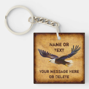 Personalised, Gifts for Eagle Lovers, Eagle Key Ring