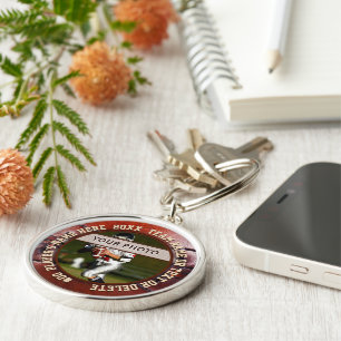 Personalised Gifts for Football Players with Photo Key Ring