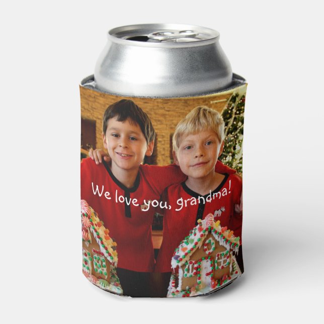 Personalised Gifts For Grandma Can Cooler (Can Front)