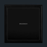 Personalised Gifts For Men Black Large Gift Box<br><div class="desc">Personalised gifts for men - black large gift box with customisable text. You can create your own,  just add your name. Unique gifts for men for birthday,  Christmas,  Father's Day or any other day... </div>