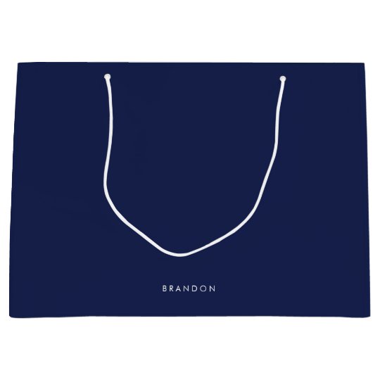 large navy gift bags