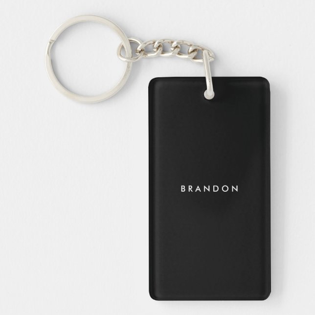 Personalised Gifts For Men Rectangle Key Chain (Front)