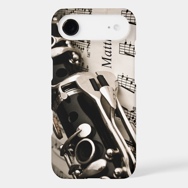 Personalised Gifts for Oboists Clarinetists Case-Mate iPhone Case (Back)