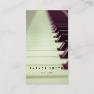 Personalised Gifts for Pianist Business Card