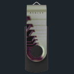 Personalised Gifts for Pianist USB Flash Drive<br><div class="desc">Elegant vintage style photography piano keys personalised name/initial/monogram USB Swivel Flash Drive for music lovers. To change the text,  use the personalise option. For more extensive text changes such as changes to the font,  font colour,  or text layout,  choose the customise option.</div>