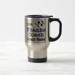 Personalised Gifts for Soccer Coaches Travel Mug