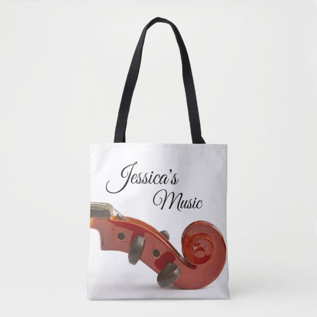 Personalised Gifts for Violin Players Tote Bag (Front)