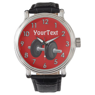 Personalised Gifts for Weightlifters Barbell Watch