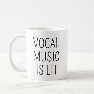 Personalised Gifts, Funny Coffee Mug Vocal Music I