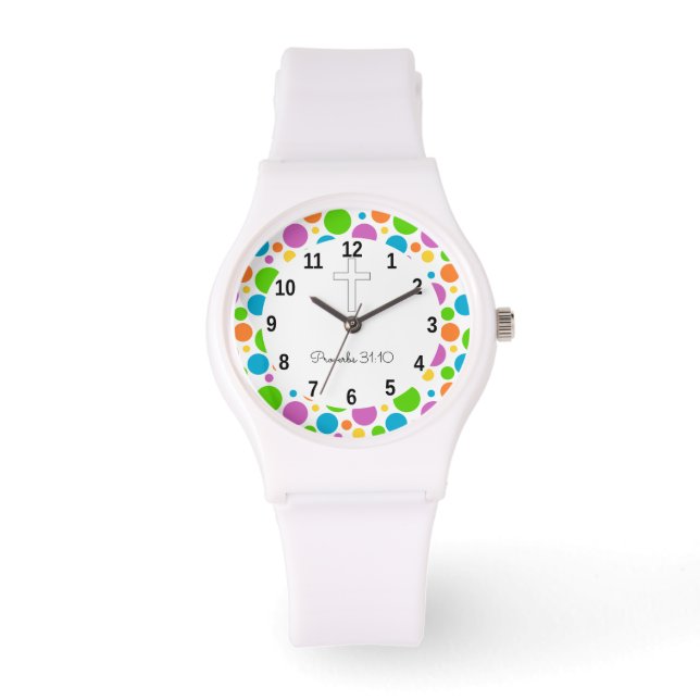 Personalised Gifts Women- Bible Scripture Watch (Front)