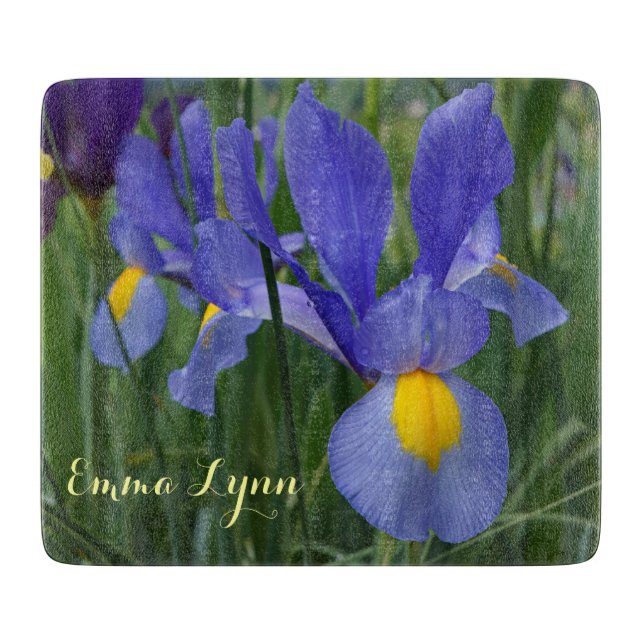 Personalised gifts Your Name glass cutting boards (Front)