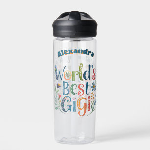 Personalised GIGI Mothers Day Birthday Christmas Water Bottle