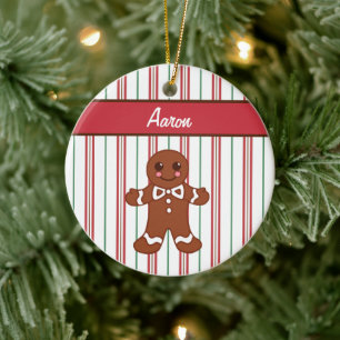 Personalised Gingerbread Boy Ornament