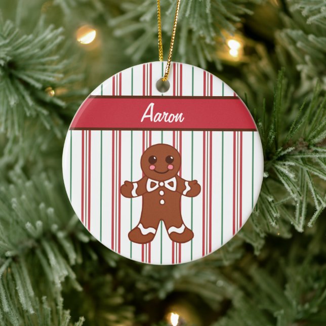 Personalised Gingerbread Boy Ornament (Tree)