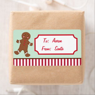 Personalised Gingerbread Christmas Gift Tags