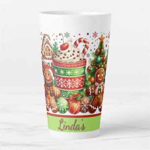 Personalised Gingerbread Christmas Latte Mug