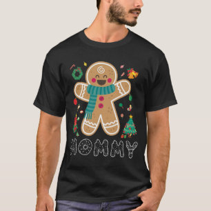 Personalised Gingerbread Family Christmas Pyjamas T-Shirt