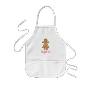 Personalised Gingerbread Girl Kids Apron