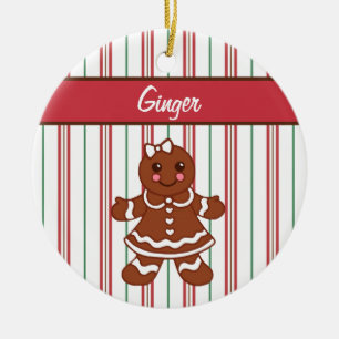 Personalised Gingerbread Girl Ornament