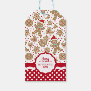 Personalised Gingerbread Man Christmas Gift Tags