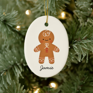 Personalised Gingerbread Man Christmas Ornament