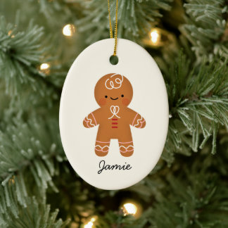 Personalised Gingerbread Man Christmas Ornament