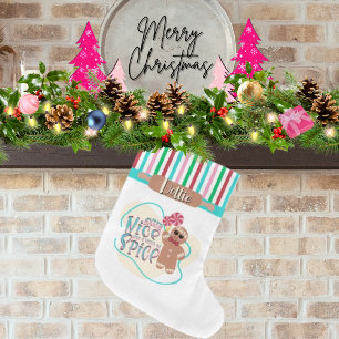 Personalised Gingerbread Man Christmas Stocking