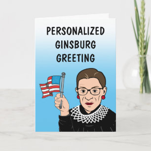 Personalised Ginsburg Greeting Card