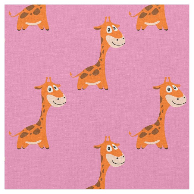 Personalised Giraffe Fabric (Close Up)