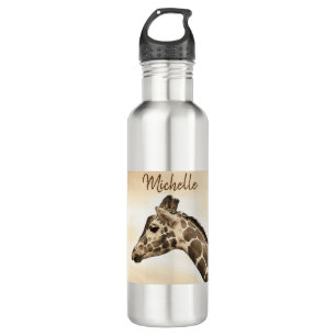 Personalised Giraffe Fitness 710 Ml Water Bottle
