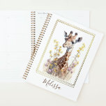 Personalised Giraffe Planner<br><div class="desc">Personalised Giraffe Planner. Perfect gift for your special ones!
View the collection link on this page to see all of the matching items in this beautiful design.</div>